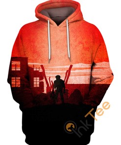 Red Battle Hoodie 3D