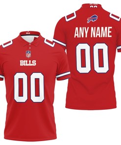 Red Color Rush Jersey Style Buffalo Bills Nfl American Football Custom Gift For Bills Fans Polo Shirt All Over Print Shirt 3d T-shirt
