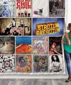 Red Hot Chili Peppers Albums Quilt Blanket 02