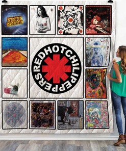 Red Hot Chili Peppers Quilt Blanket Bedding Set For Fans