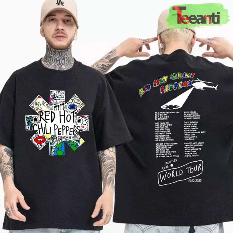 Red Hot Chili Peppers Unlimited Love World Tour 2022 2023 T-Shirt