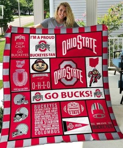 Red Ohio State Buckeyes Ncaa Collection Quilt Blanket Bedding Set