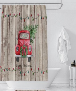 Red Truck, Home Decor, Shower Curtain, Optional Bathroom Set, Bath Towels, Hand Towels, Bath Mat