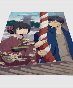 Relife Hishiro And Arata Sherpa Fleece Blanket Gifts for Family, for Couple