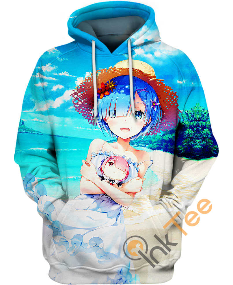 Rem On Beach Hoodie 3D