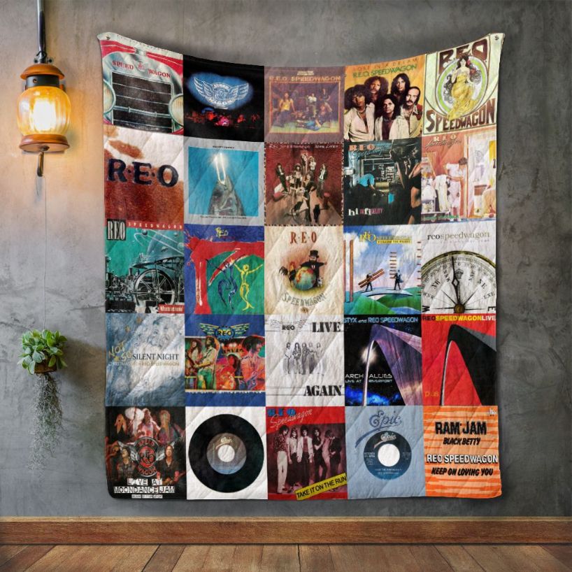 Reo Speedwagon Album Covers Quilt Blanket Bedding Set