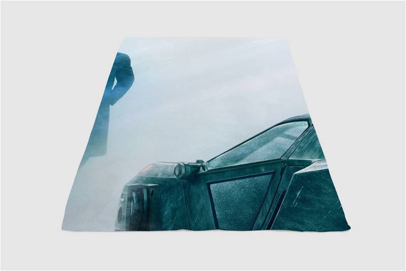 Replicant Car Blade Runner 2049 Sherpa Fleece Blanket Gifts for Family, for Couple