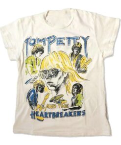 Reprint Tom Petty Vintage White Cotton Men T-Shirt