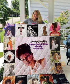 Respect the Queen of Soul with Personalized Aretha Franklin Quilt Blanket Bedding Set