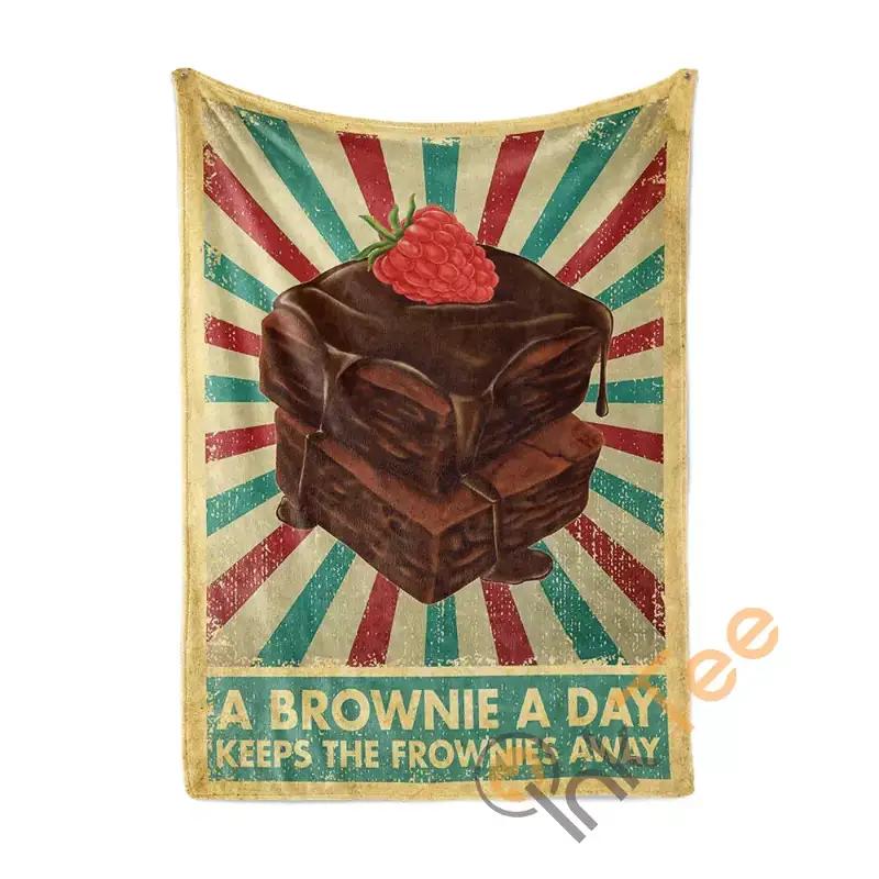 Retro Brownies Sherpa Fleece Blanket Gifts for Family, for Couple
