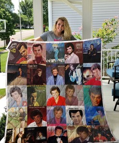 Retro Conway Twitty Quilt Blanket Bedding Set for Home Décor