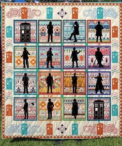 Retro Doctor Who Collection Quilt Blanket Bedding Set