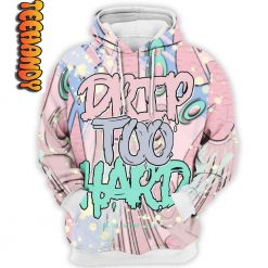 Retro Easter Drip Too Hard 3D Hoodie - Image 2