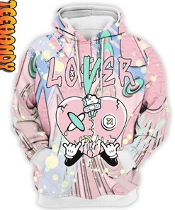 Retro Easter Loser Lover Heart 3D Hoodie