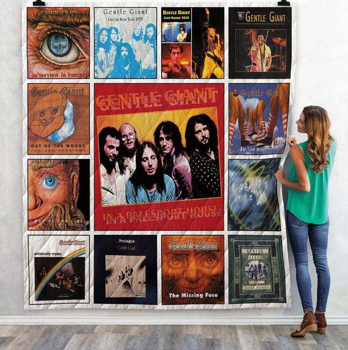 Retro Gentle Giant Live Albums New Arrival Quilt Blanket Bedding Set