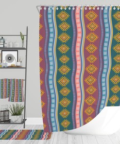 Retro Hippie Shower Curtain, Bath, Towel Options