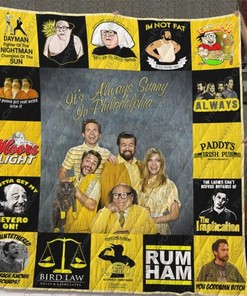 Retro It's Always Sunny In Philadelphia Quilt Blanket Bedding Set