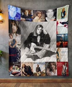 Retro Keith Urban Collected Album Covers Quilt Blanket Bedding Set