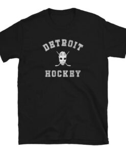 Retro Vintage Detroit Hockey With Goalie Mask And Hockey Unisex T-Shirt