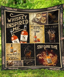 Rich And Rare Whiskey Inspired Me Gift Idea Quilt