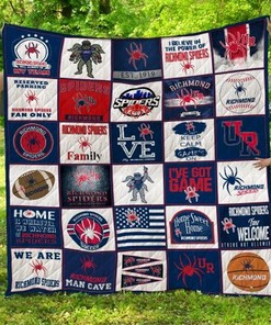 Richmond Spiders Ncaa Quilt Blanket Bedding Set