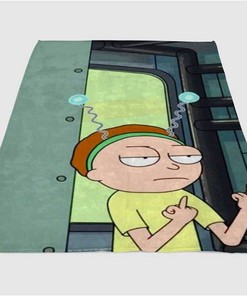 Rick And Morty Couple Sherpa Fleece Blanket Gifts for Family, for Couple