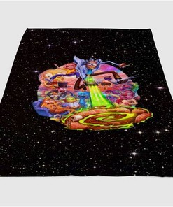 Rick And Morty Logo Sherpa Fleece Blanket Gifts for Family, for Couple
