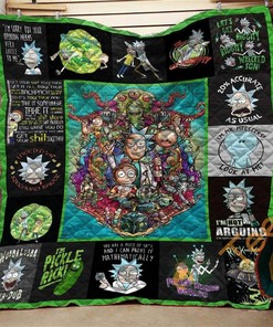 Rick And Morty Quotes Quilt Blanket Bedding Set