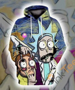 Rick And Morty Van Gogh Hoodie 3d