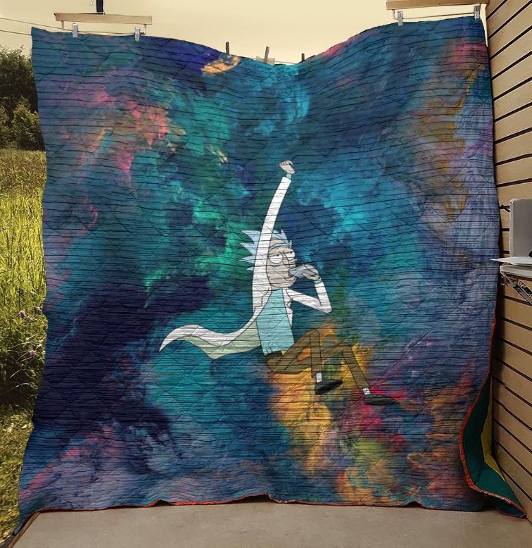 Rick Sanchez Quilt Blanket Bedding Set for Home Décor