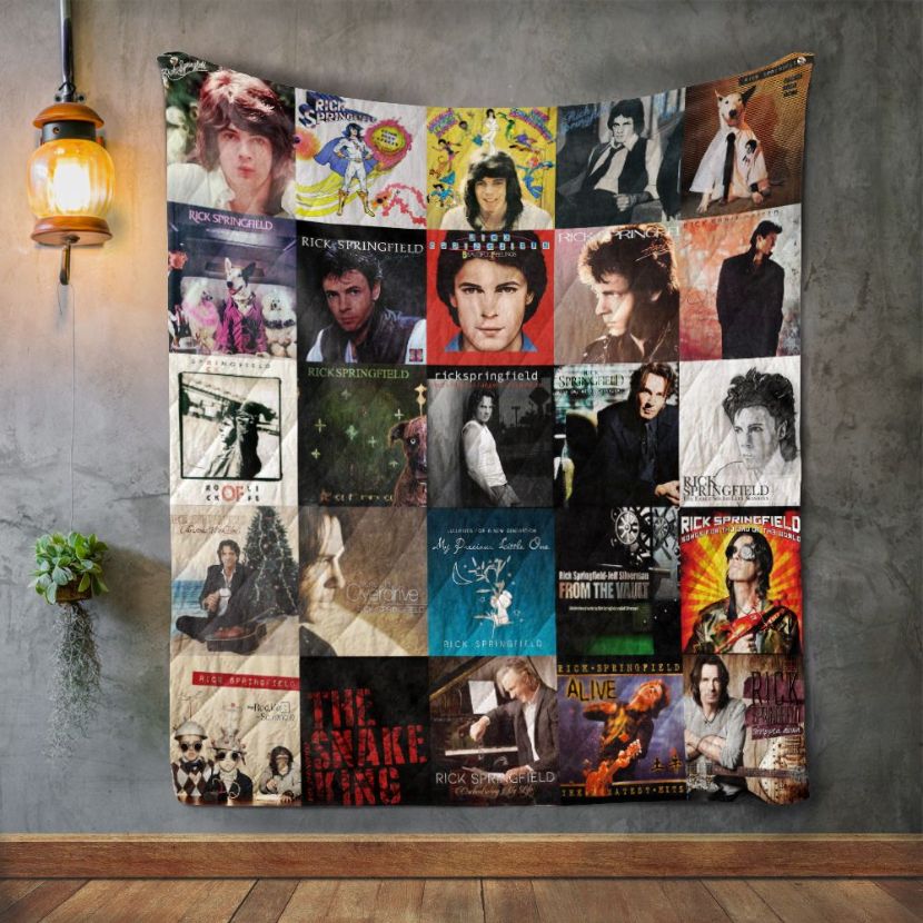 Rick Springfield Style 2 Quilt Blanket Bedding Set