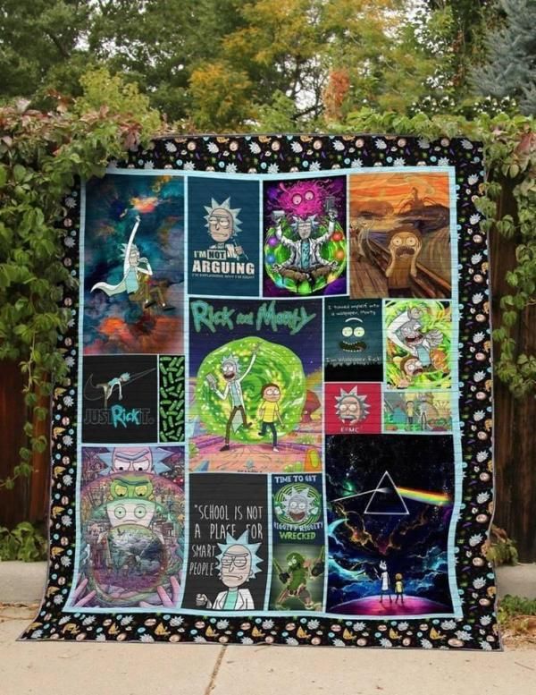 Rick and Morty Cartoon Quilt Blanket Bedding Set