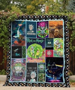 Rick andamp Morty Quilt Blanket Bedding Set for Home Décor