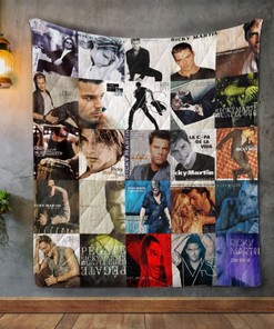 Ricky Martin Album Covers Quilt Blanket Bedding Set