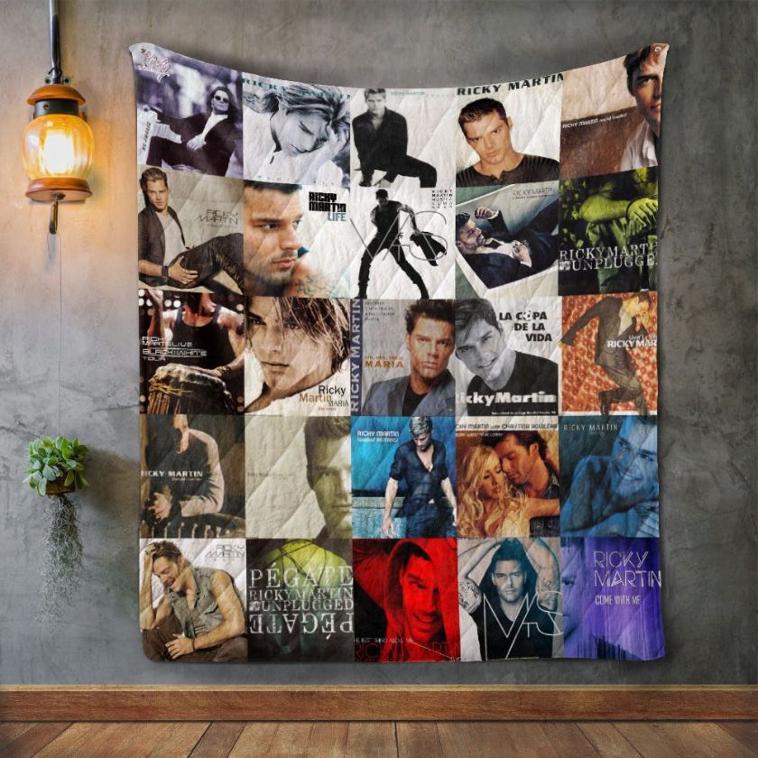 Ricky Martin Album Covers Quilt Blanket Bedding Set
