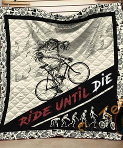 Ride Until Die Cycling Quilt Blanket Bedding Set