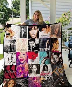 Rihanna Quilt Blanket Bedding Set With Pilliwcases Option