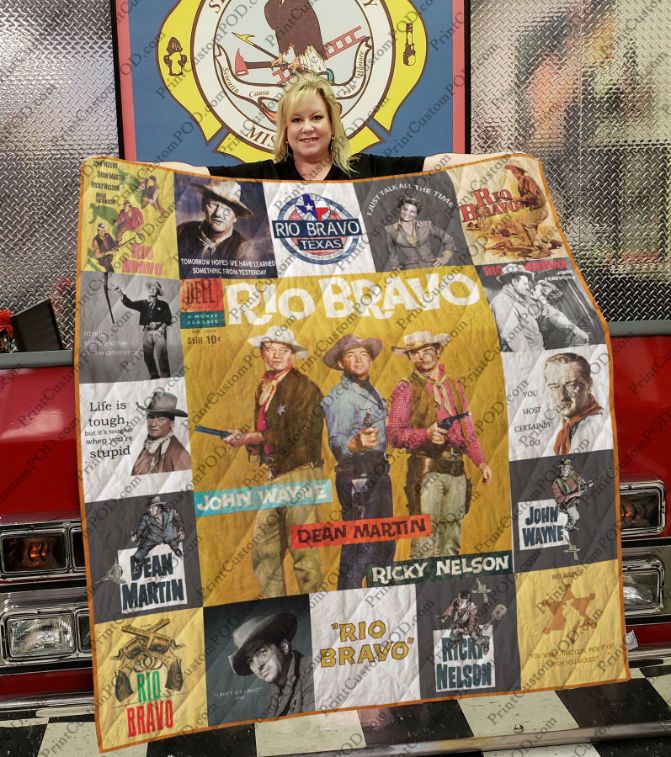 Rio Bravo Quilt Blanket Bedding Set For Fans for Home Décor