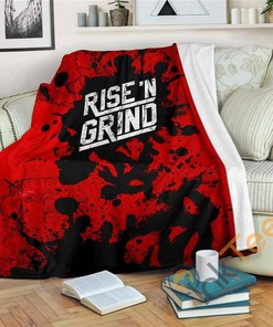 Rise N Grind Sherpa Fleece Blanket Gifts for Family, for Couple