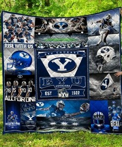 Rise With Us Ncaa Byu Cougars Combined Collection Quilt Blanket Bedding Set