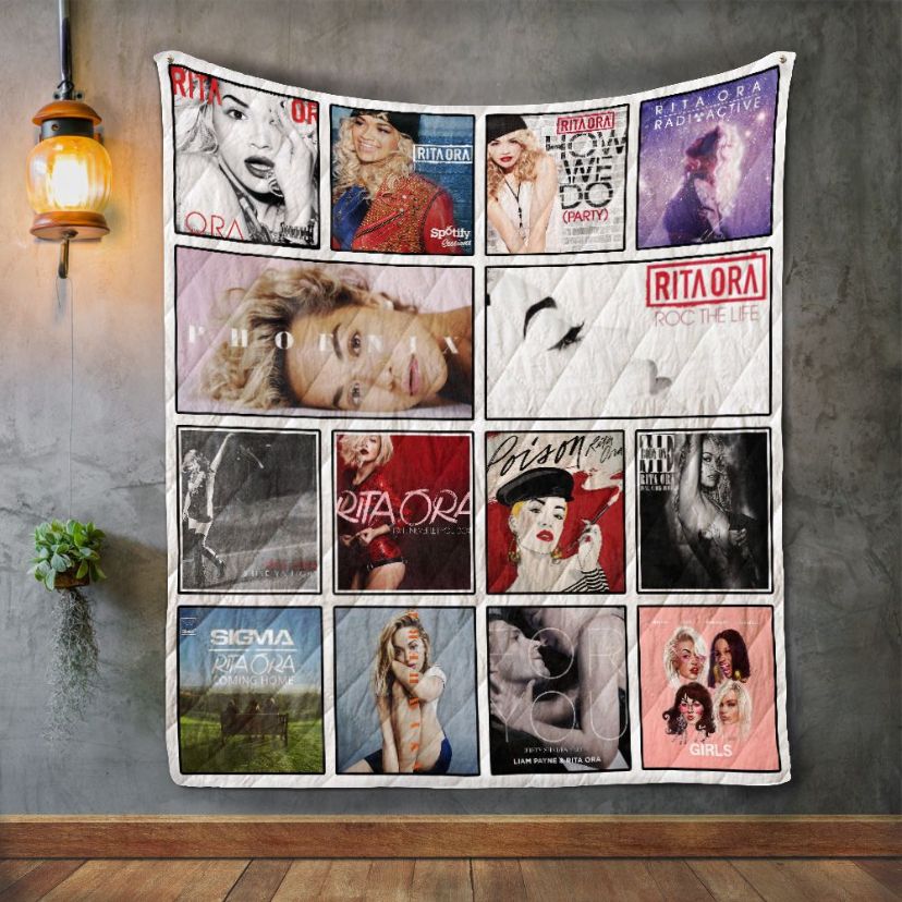 Rita Ora Album Covers Quilt Blanket Bedding Set