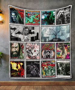 Rob Zombie Album Covers Quilt Blanket Bedding Set