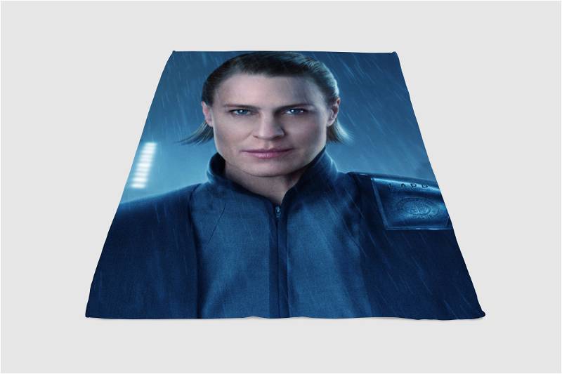 Robin Wright Blade Runner 2049 Sherpa Fleece Blanket Gifts for Family, for Couple
