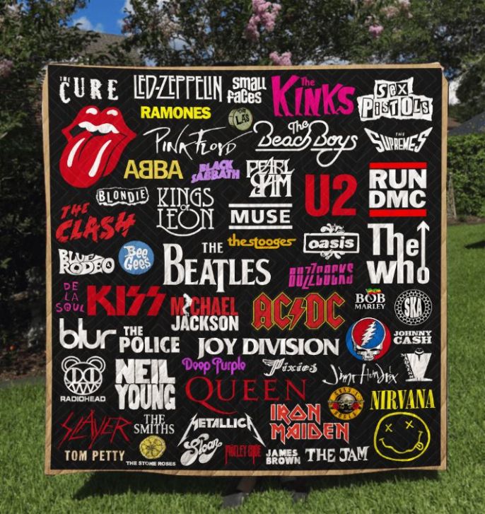 Rock And Roll Quilt Blanket Bedding Set for Home Décor