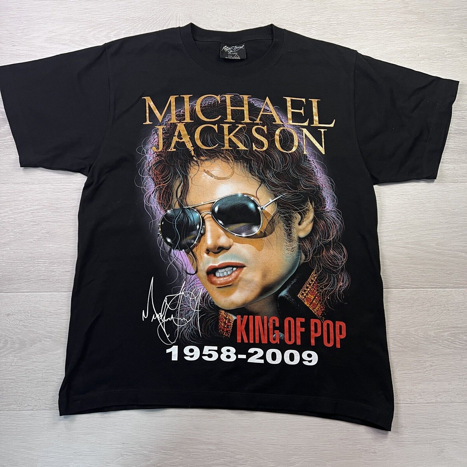 Rock Chang Michael Jackson King Of Pop 1958-2009 Black Men'S T-Shirt - Image 2