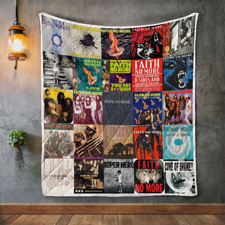 Rock Faith No More Album Quilt Blanket Bedding Set
