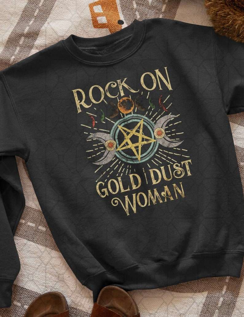 Rock On Gold Dust Woman - Stevie Nicks Sweater