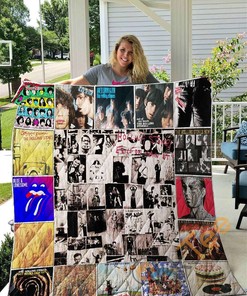 Rock Out with The Rolling Stones Quilt And Pillowcase Bedding Set