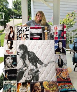 Rockstar Comfort: Bruce Springsteen Quilt Blanket Bedding Set with Pillowcases