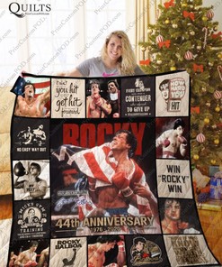 Rocky 44th Anniversary Quilt Blanket Bedding Set